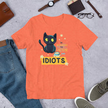 Load image into Gallery viewer, I’m Intolerant to Lactose and Idiots (cat) Unisex t-shirt
