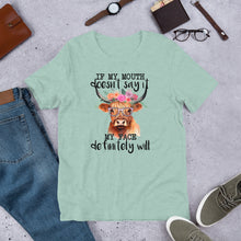 Load image into Gallery viewer, If My Mouth Doesn’t Say It Unisex t-shirt
