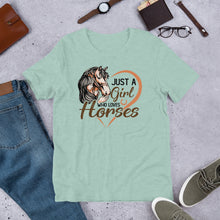Load image into Gallery viewer, Just A Girl Who Loves Horses Unisex t-shirt
