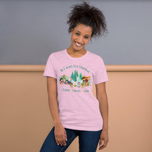 Load image into Gallery viewer, All I Want for Christmas Family*Friends*Jesus (Light Colors)Unisex t-shirt
