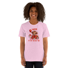 Load image into Gallery viewer, Love Is The Greatest Gift (highland cow) Unisex t-shirt
