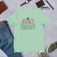 Load image into Gallery viewer, Meowy Christmas Unisex t-shirt

