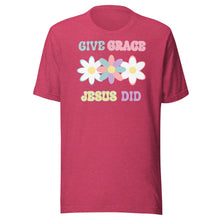 Load image into Gallery viewer, Give Grace Jesus Did (Retro) Unisex t-shirt
