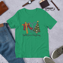 Load image into Gallery viewer, Faith Love Christmas Unisex t-shirt
