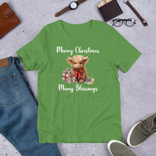 Load image into Gallery viewer, Merry Christmas Many Blessings Unisex t-shirt
