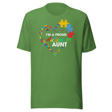 Load image into Gallery viewer, I’m A Proud Autism Aunt Unisex t-shirt
