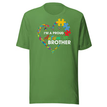 Load image into Gallery viewer, I’m A Proud Autism Brother Unisex t-shirt
