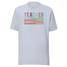 Load image into Gallery viewer, Teacher Words Retro Lines Unisex t-shirt
