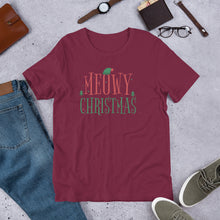 Load image into Gallery viewer, Meowy Christmas Unisex t-shirt
