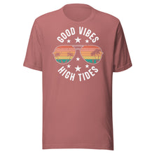 Load image into Gallery viewer, Good Vibes High Tide Unisex t-shirt
