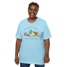 Load image into Gallery viewer, All I Want for Christmas Family*Friends*Jesus (Light Colors)Unisex t-shirt
