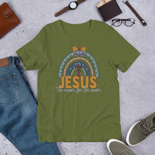Load image into Gallery viewer, Jesus is the Reason for the Season Rainbow Unisex t-shirt

