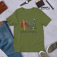 Load image into Gallery viewer, Faith Love Christmas Unisex t-shirt
