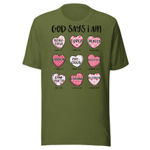 Load image into Gallery viewer, God Says I Am Unisex t-shirt
