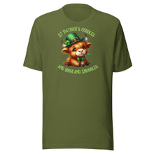 Load image into Gallery viewer, St Patrick&#39;s Cuddles And Highland Snuggles (Highland Cows) Unisex t-shirt
