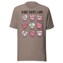 Load image into Gallery viewer, God Says I Am Unisex t-shirt
