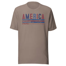 Load image into Gallery viewer, America Freedom Stars Independence Stripes Unisex t-shirt
