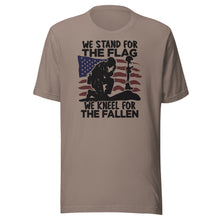 Load image into Gallery viewer, We Stand For The Flag We Kneel For The Fallen Unisex t-shirt

