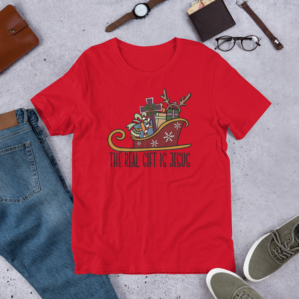 The Real Gift is Jesus Unisex t-shirt