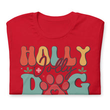 Load image into Gallery viewer, Holly Jolly Dog Mom Unisex t-shirt
