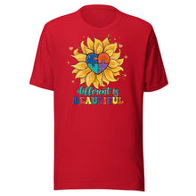 Load image into Gallery viewer, Different Is Beautiful Sunflower Unisex t-shirt
