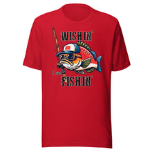 Load image into Gallery viewer, Wishin’ I Was Fishing Unisex t-shirt
