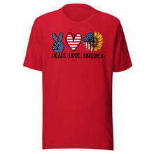 Load image into Gallery viewer, Peace Love America Unisex t-shirt
