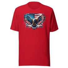 Load image into Gallery viewer, Patriotic Eagle and Flag Unisex t-shirt
