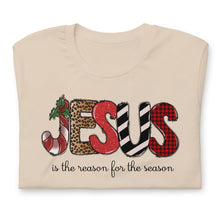 Load image into Gallery viewer, Jesus is the Reason for the Season (Block Letters) Unisex t-shirt
