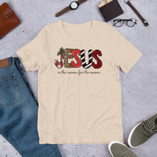 Load image into Gallery viewer, Jesus is the Reason for the Season (Block Letters) Unisex t-shirt
