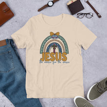 Load image into Gallery viewer, Jesus is the Reason for the Season Rainbow Unisex t-shirt
