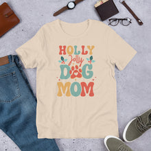 Load image into Gallery viewer, Holly Jolly Dog Mom Unisex t-shirt
