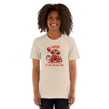 Load image into Gallery viewer, Love Is The Greatest Gift (highland cow) Unisex t-shirt
