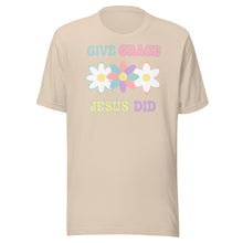 Load image into Gallery viewer, Give Grace Jesus Did (Retro) Unisex t-shirt
