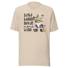 Load image into Gallery viewer, Some Bunny Needs More Wine Unisex t-shirt
