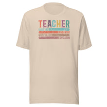 Load image into Gallery viewer, Teacher Words Retro Lines Unisex t-shirt
