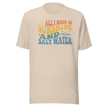 Load image into Gallery viewer, All I Need Is Sunshine and Salt Water Unisex t-shirt
