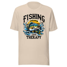 Load image into Gallery viewer, Fishing Cheaper Than Therapy Unisex t-shirt
