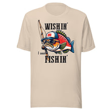 Load image into Gallery viewer, Wishin’ I Was Fishing Unisex t-shirt
