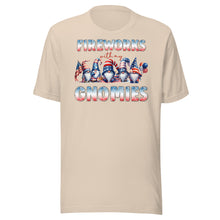 Load image into Gallery viewer, Fireworks with my Gnomies Unisex t-shirt
