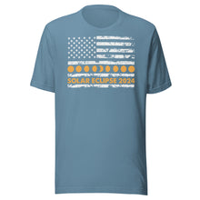 Load image into Gallery viewer, Total Solar Eclipse Horizontal Flag Unisex t-shirt
