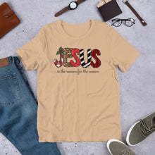 Load image into Gallery viewer, Jesus is the Reason for the Season (Block Letters) Unisex t-shirt
