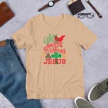 Load image into Gallery viewer, Silly Santa Christmas is for Jesus Unisex t-shirt
