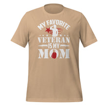 Load image into Gallery viewer, My Favorite Veteran My Mom Unisex t-shirt
