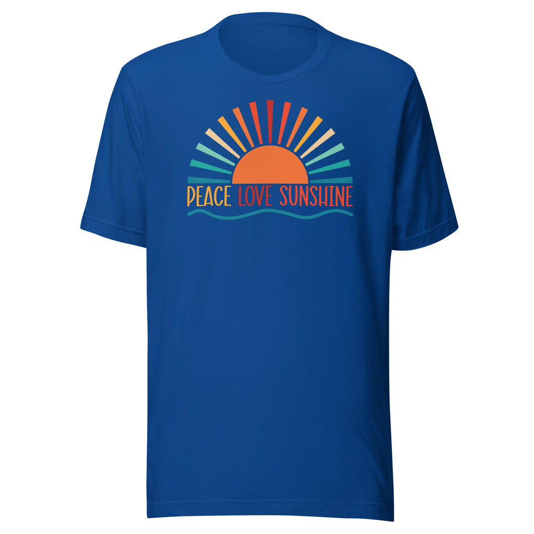 Peace Love Sunshine Unisex t-shirt
