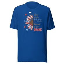 Load image into Gallery viewer, Land Of The Free Because Of The Brave Unisex t-shirt
