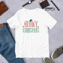 Load image into Gallery viewer, Meowy Christmas Unisex t-shirt
