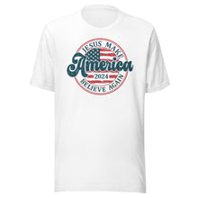 Load image into Gallery viewer, Jesus Make America Believe Again Unisex t-shirt
