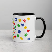 Load image into Gallery viewer, Autism Sunflower Mug with Color Inside
