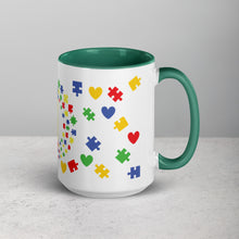 Load image into Gallery viewer, Autism Sunflower Mug with Color Inside
